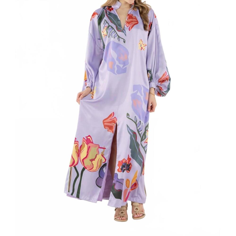 NEW EMILY MCCARTHY fiona dress in lilac garden